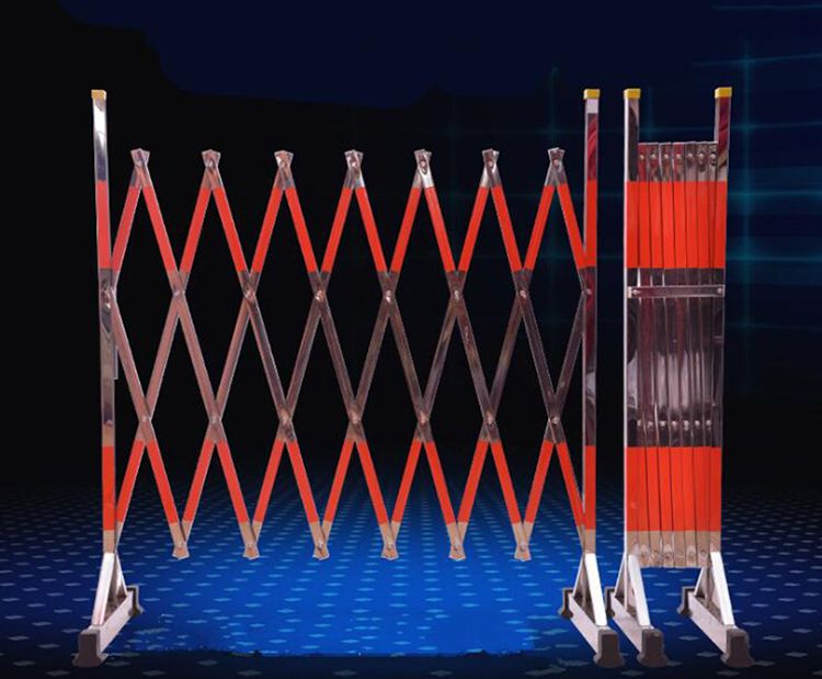 不銹鋼片式伸縮安全圍欄